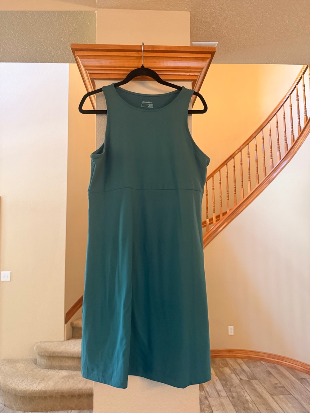 Classic Sleeveless Teal Shift Dress - Brand Unspecified